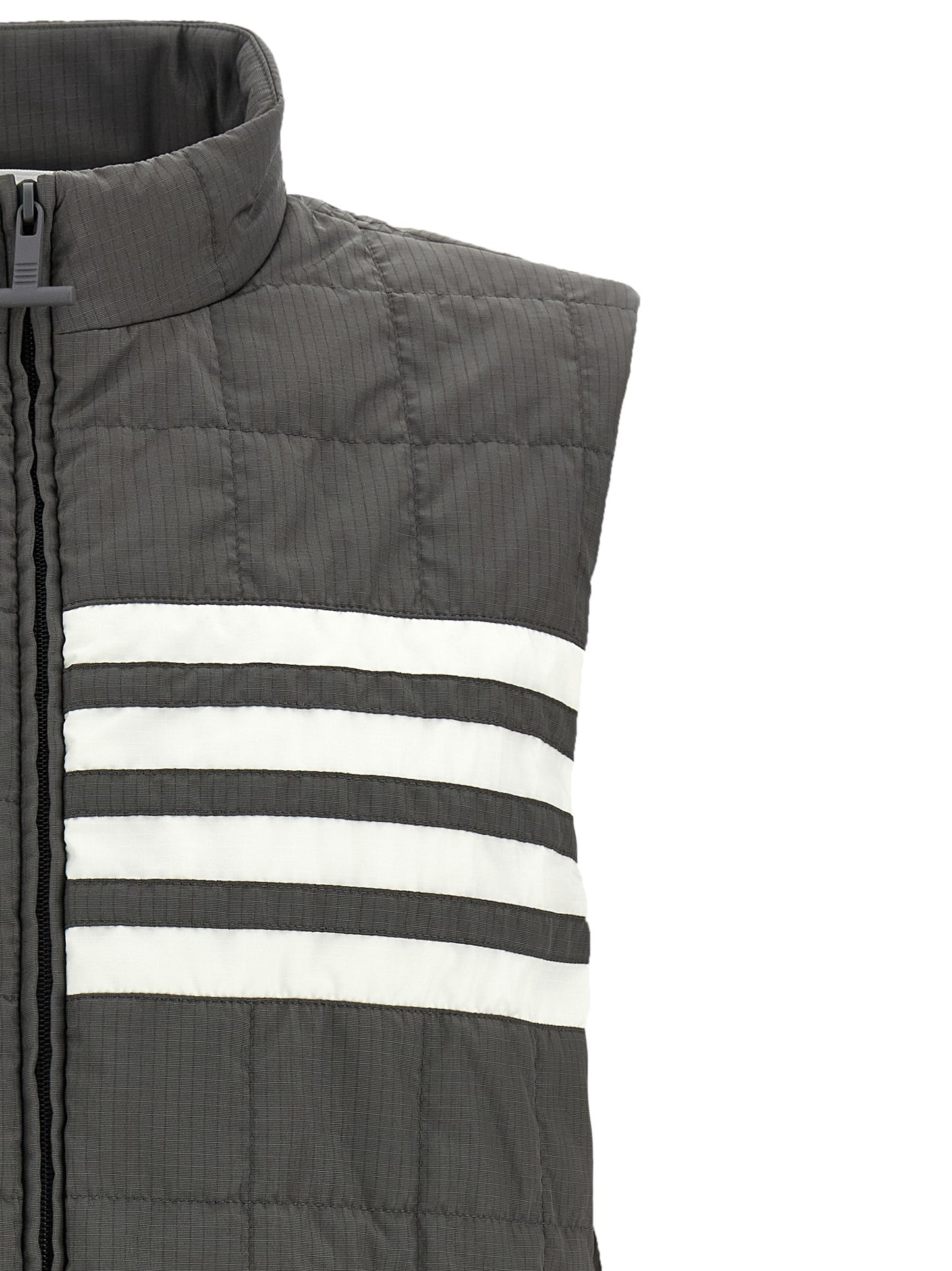 Thom Browne Gray Polyamide Sleeveless Jacket