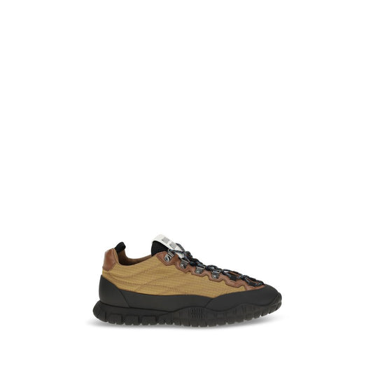 Athletic Sneakers by Miu Miu for women in polyamide beige presents a sleek silhouette, perfectly capturing the athletic style essence of Women's Athletic Polyamide Sneakers with its sleek design and premium finish.