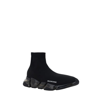 Balenciaga Men's Slip On Sock Nylon & Polyester Athletic Sneakers - Black Signature