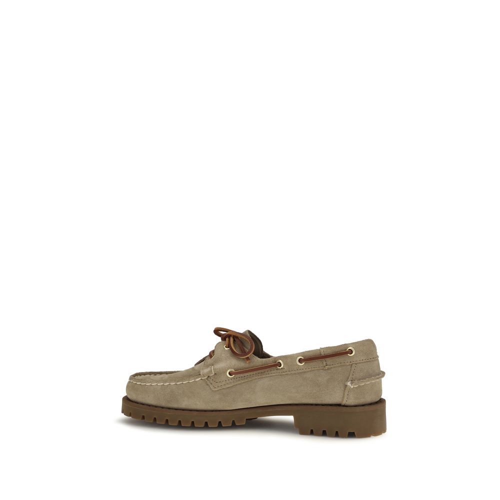 Loafer Slip-On Shoes by Sebago for men in suede leather & rubber beige & honey showcases a impeccable silhouette as Men's Suede Leather & Rubber Loafer Slip-On Shoes, artfully designed with a impeccable and refined for a impeccable finish.