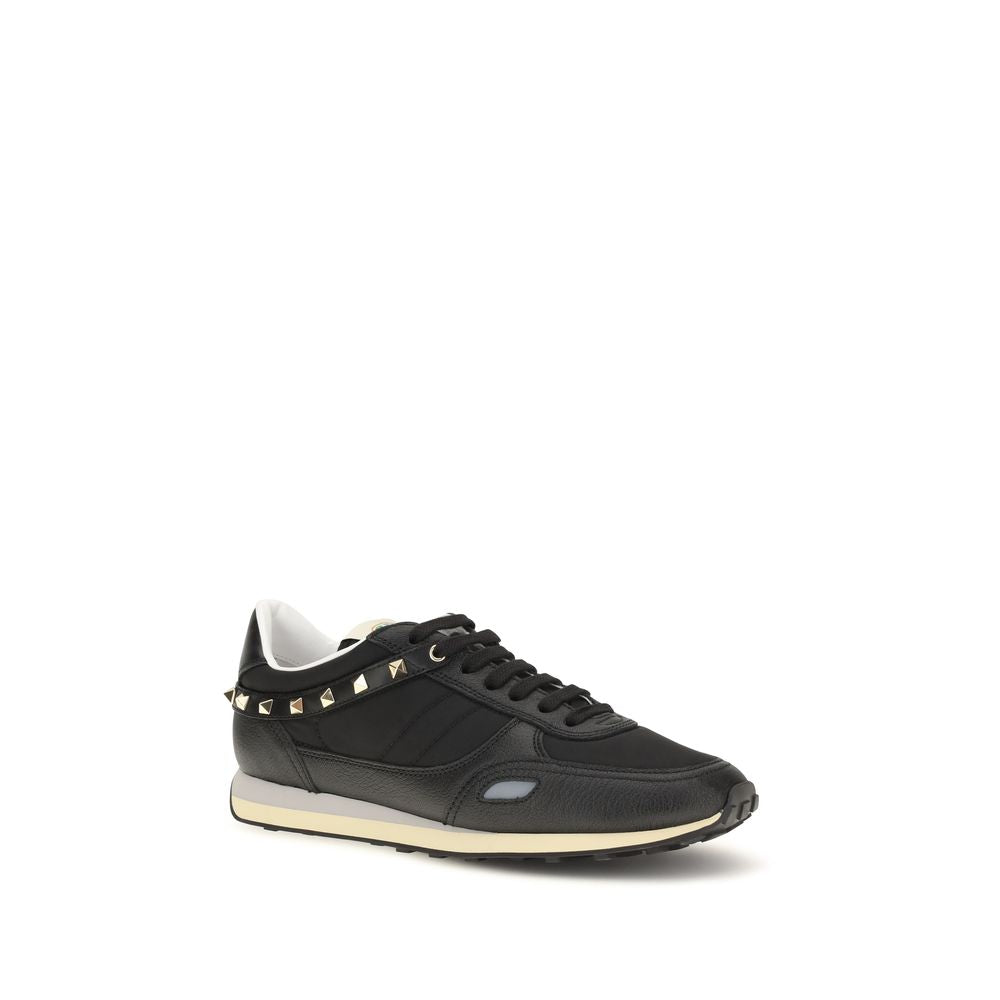 Athletic Sneakers Valentino Garavani men bos taurus calf leather & nylon black & signature featuring a avant-garde V Logo Men's Athletic Bos Taurus Calf Leather & Nylon Sneakers design with a avant-garde athletic style for a refined finish.