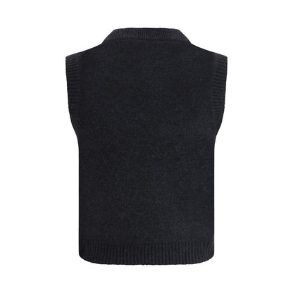 Sweater by Ganni for women in polyamide wool black & signature features an polished silhouette, showcasing refined and a sophisticated round neckline for a truly polished finish.