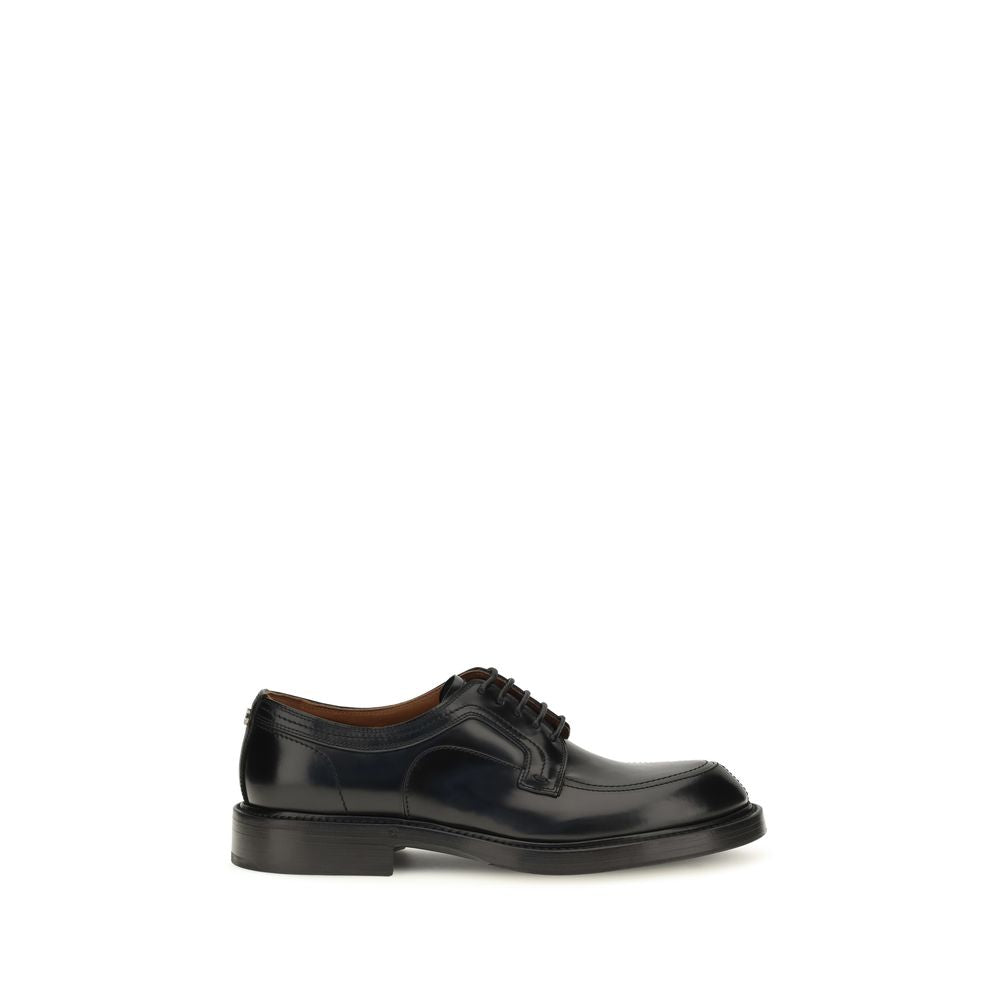 Derby Loafer Shoes by Dolce & Gabbana for men in tu textile & bos taurus calfskin leather black features an dynamic silhouette from the Men's TU Textile & Bos Taurus Calfskin Leather Derby Loafer Shoes collection, defined by a dynamic and for a dynamic look.