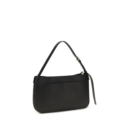 Small Shoulder Clutch Bag by Ferragamo for women in bos taurus calf leather black features a effortless chic silhouette with a secure buckle, ample external-pockets, and versatile shoulder-strap for a effortless chic finish.
