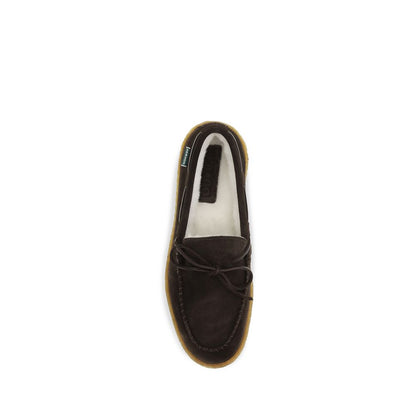 Boat Loafer Slip-On Shoes by Sebago for men in bos taurus calf suede leather brown showcases a impeccable silhouette as Men's Bos Taurus Calf Suede Leather Boat Loafer Slip-On Shoes, artfully designed with a impeccable and refined for a impeccable finish.