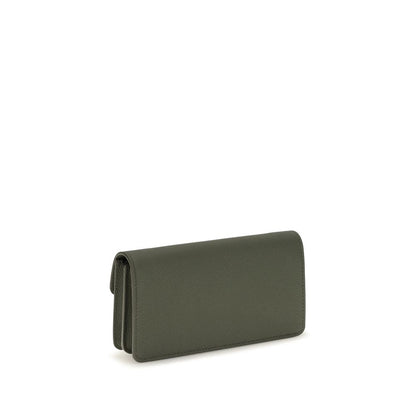 Cardholder Wallet by Valentino Garavani for women in bos taurus calfskin nappa leather bicolour & signature showcases a discerning silhouette, artfully capturing the essence of V Logo Bos Taurus Calfskin Nappa Leather Cardholder Wallet with its functional card-organization chain.