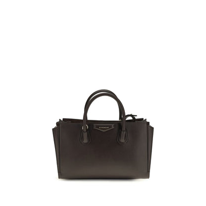 Small 2-in-1 Shoulder & Crossbody Bag by Givenchy for women in bos taurus grained & suede calfskin leather brown, gold & signature features a effortless sophistication silhouette, secured by a magnetic with ample and versatile crossbody-strap, shoulder-strap, detachable-strap & handle for a effortless sophistication finish.