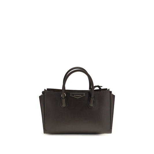Small 2-in-1 Shoulder & Crossbody Bag by Givenchy for women in bos taurus grained & suede calfskin leather brown, gold & signature features a effortless sophistication silhouette, secured by a magnetic with ample and versatile crossbody-strap, shoulder-strap, detachable-strap & handle for a effortless sophistication finish.