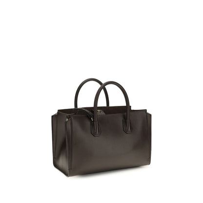 Small 2-in-1 Shoulder & Crossbody Bag by Givenchy for women in bos taurus grained & suede calfskin leather brown, gold & signature features a distinguished silhouette, showcasing a secure magnetic and distinguished with versatile crossbody-strap, shoulder-strap, detachable-strap & handle for a distinguished finish.