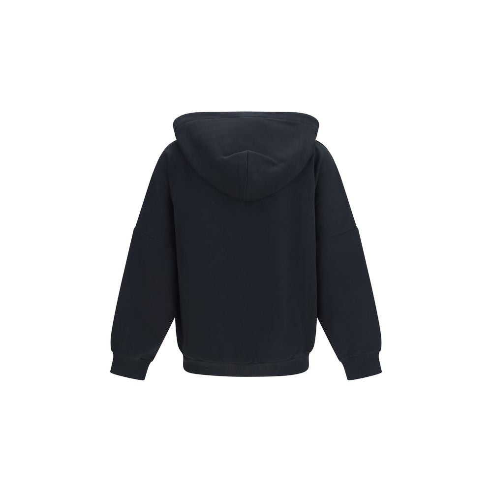 Sweatshirt Hoodie by Vivienne Westwood for men in cotton black & signature features a edgy silhouette, detailed with a edgy hooded neckline and for a refined finish.