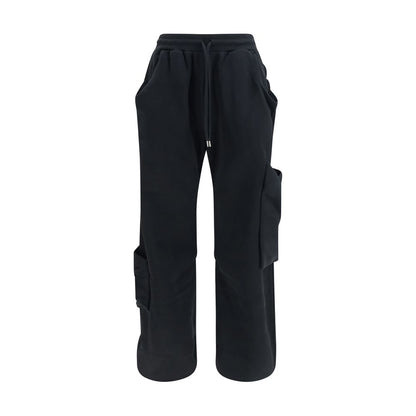 Sweatpants by Vivienne Westwood for men in cotton black & signature features an streamlined design with , highlighting a streamlined athletic, relaxed-fit, regular-fit & wide and long cut with a comfortable .