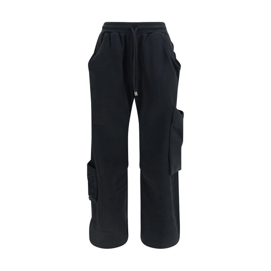 Sweatpants by Vivienne Westwood for men in cotton black & signature features an streamlined design with , highlighting a streamlined athletic, relaxed-fit, regular-fit & wide and long cut with a comfortable .