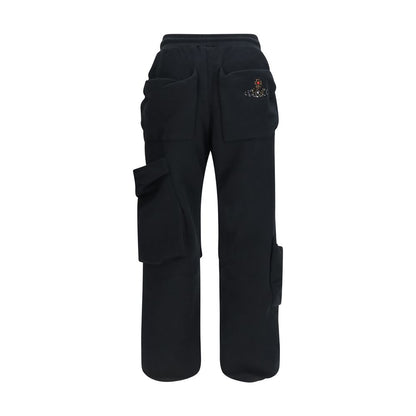 Sweatpants by Vivienne Westwood for men in cotton black & signature features an dynamic athletic, relaxed-fit, regular-fit & wide with a long and , expertly finished with functional for a dynamic silhouette.