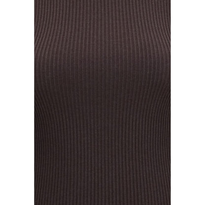 Sweater by Wolford for women in wool brown showcases a sumptuous silhouette, artfully finished with a sumptuous and for a sophisticated, sumptuous look.