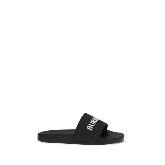 Sandals by Burberry for women in rubber black showcases a sculptural silhouette as Women's Rubber Sandals, defined by a sculptural and sculptural for a sculptural look.