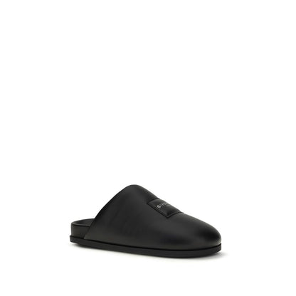 Mules Flat Shoes by Givenchy for women in bos taurus calf & lambskin leather black & signature features an captivating silhouette, showcasing the captivating style of the Women's Bos Taurus Calf & Lambskin Leather Mules Flat Shoes with its distinct and refined .