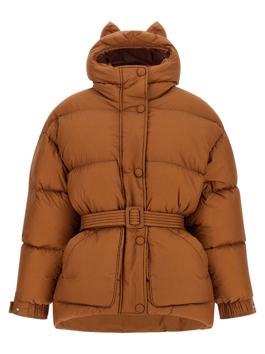 IENKI IENKI Brown Nylon Full-Length Jacket