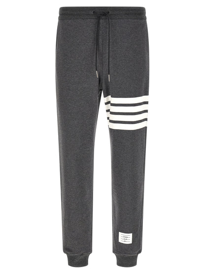 Thom Browne Gray Cotton Joggers (Workout Pants)