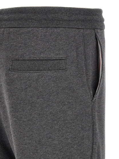 Thom Browne Gray Cotton Joggers (Workout Pants)