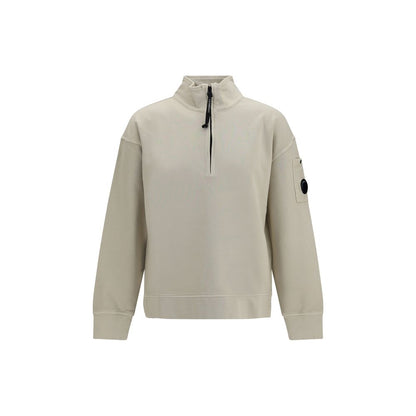 Sweatshirt by C.P. Company for men in cotton beige features an provocated silhouette, detailed with a provocated and a refined for a sophisticated aesthetic.
