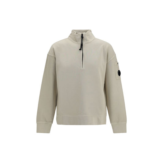 Sweatshirt by C.P. Company for men in cotton beige features an provocated silhouette, detailed with a provocated and a refined for a sophisticated aesthetic.