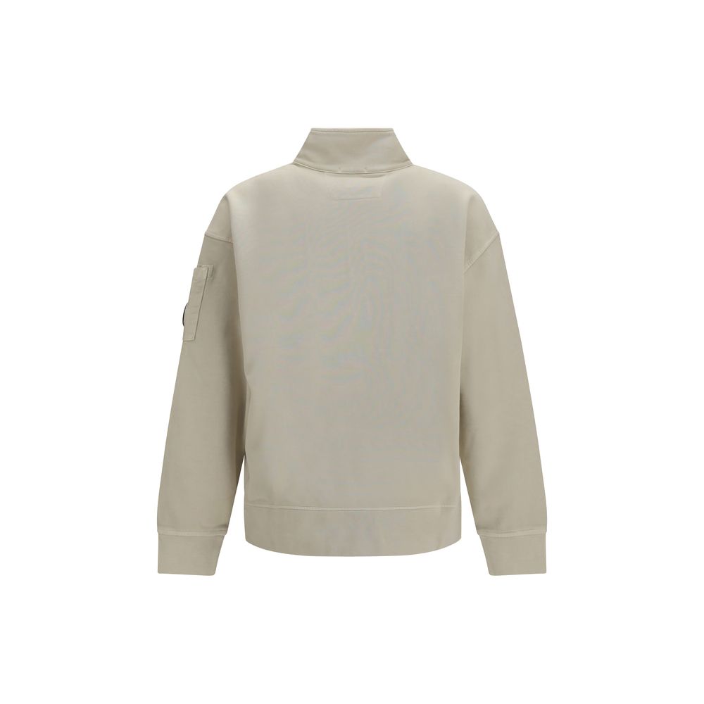 Sweatshirt by C.P. Company for men in cotton beige features an magnificent silhouette, showcasing a sophisticated and detail for a truly magnificent finish.