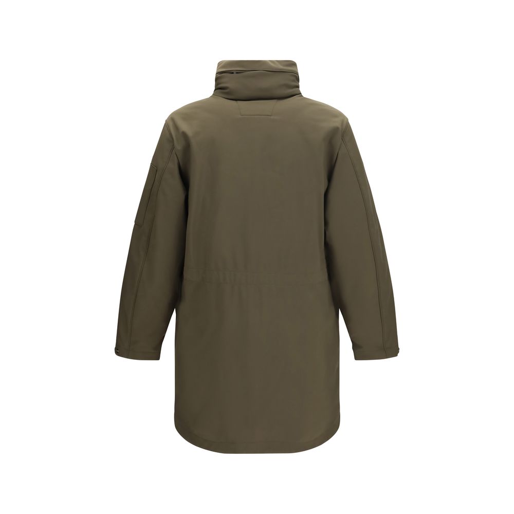 Hooded Parka by C.P. Company for men in polyamide & polyester bicolour, presenting a cosy silhouette with distinctive thermal, pockets, hooded, insulated & windproof and a refined hooded neckline.