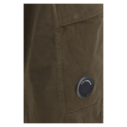 Cargo Pants by C.P. Company for men in cotton satin bicolour presents a on trend silhouette, artfully finished with a on trend regular-fit, long, and for a sophisticated look.