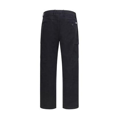 Cargo Pants by C.P. Company for men in cotton satin black features an urban chic regular-fit with a and long, creating a urban chic aesthetic for "Moon Behind the Hill".