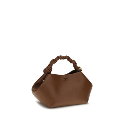 Small Shoulder Bag by Ganni for women in polyester polyurethane leather brown showcases a enviable silhouette, artfully detailed with a secure magnetic, organized built-in-compartments, and versatile shoulder-strap & adjustable-strap for a enviable look.