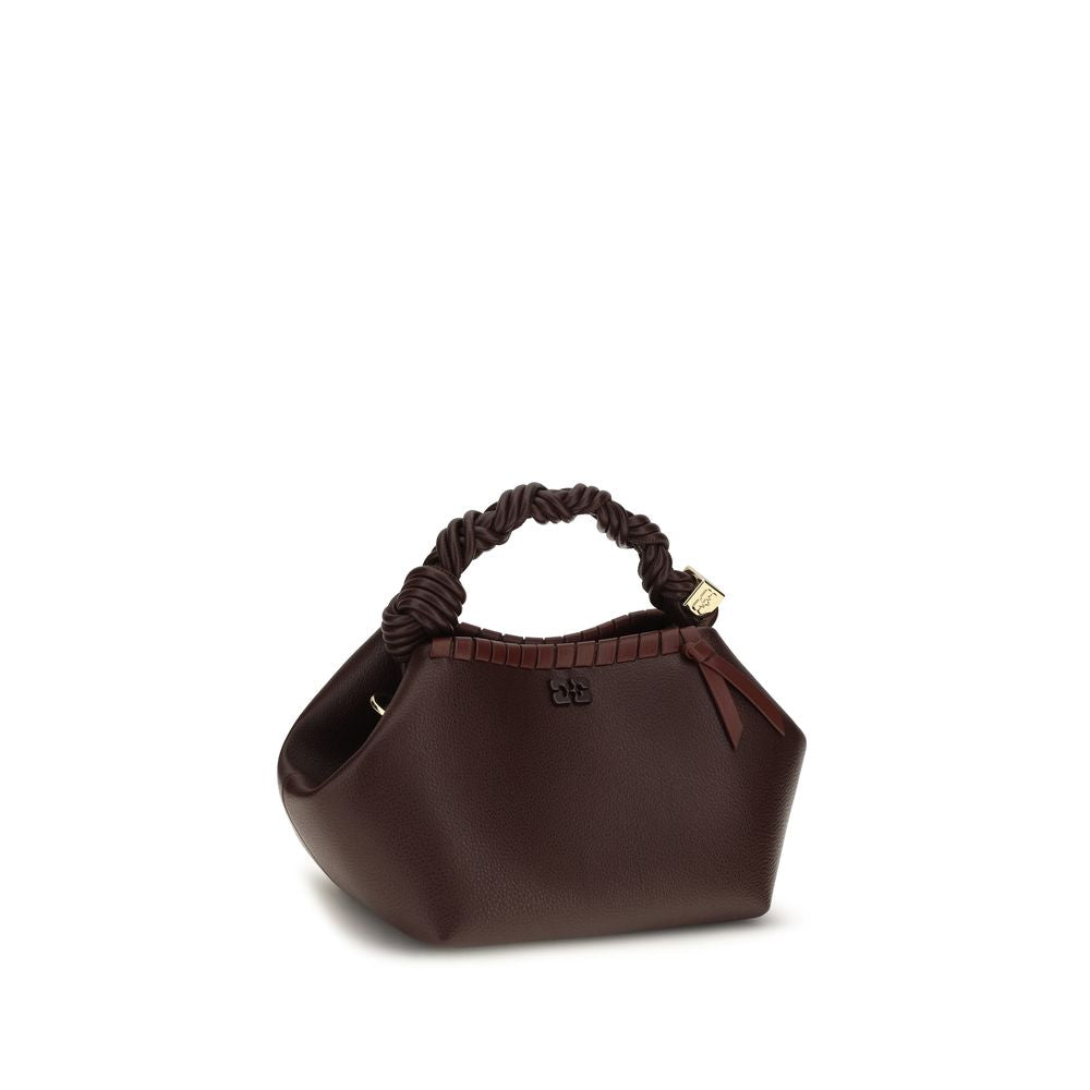 Small Shoulder Flap Bag by Ganni for women in polyester polyurethane leather brown features a enviable silhouette, showcasing a secure flap, ample , and enviable shoulder-strap & handle for a enviable finish.