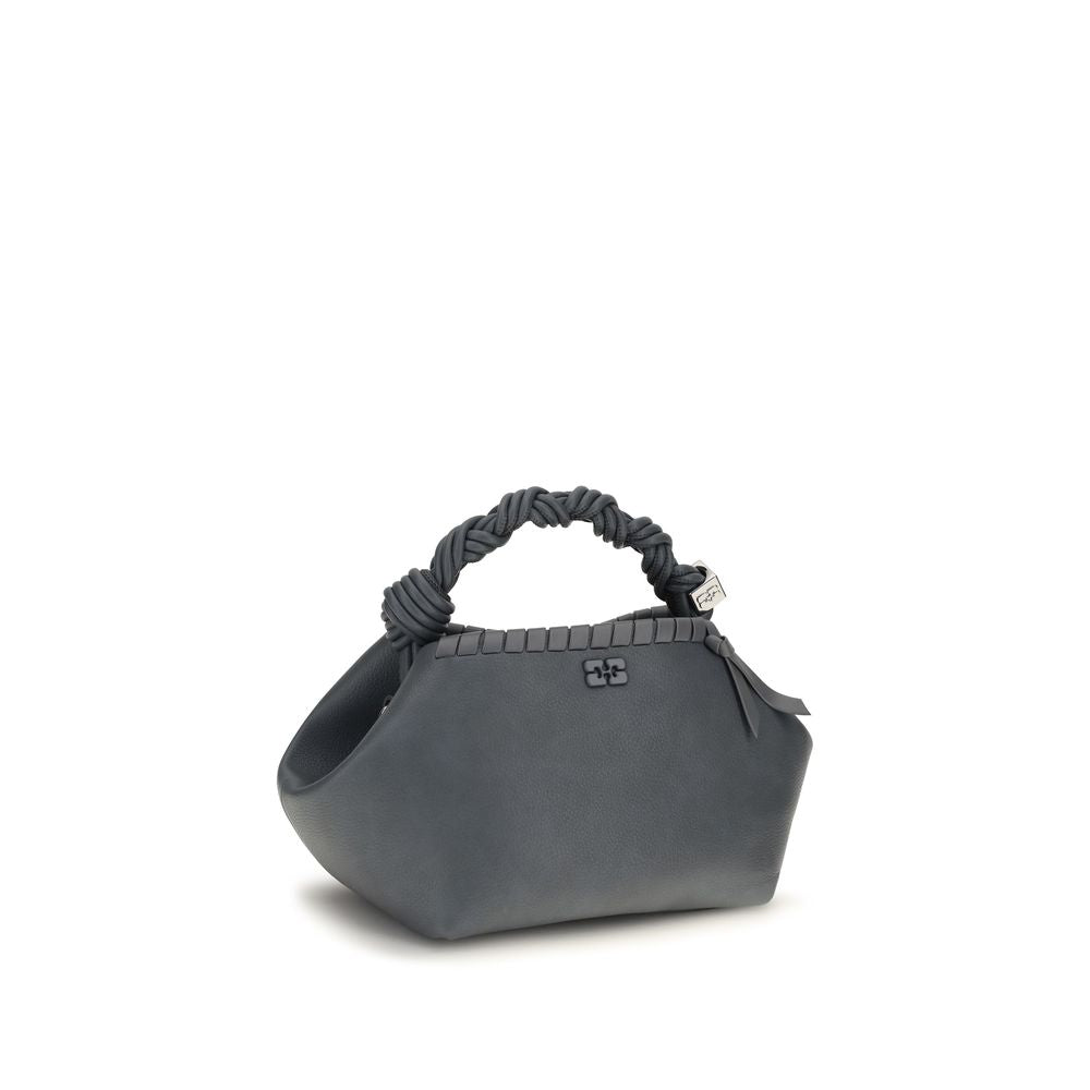Small Shoulder Flap Bag by Ganni for women in polyester polyurethane & polyethylene blue features a distinguished silhouette, showcasing a secure flap and distinguished with versatile shoulder-strap & handle for a distinguished finish.