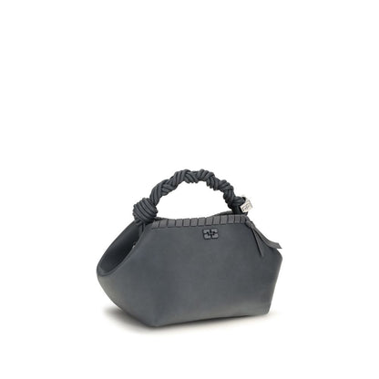 Small Shoulder Flap Bag by Ganni for women in polyester polyurethane & polyethylene blue features a distinguished silhouette, showcasing a secure flap and distinguished with versatile shoulder-strap & handle for a distinguished finish.