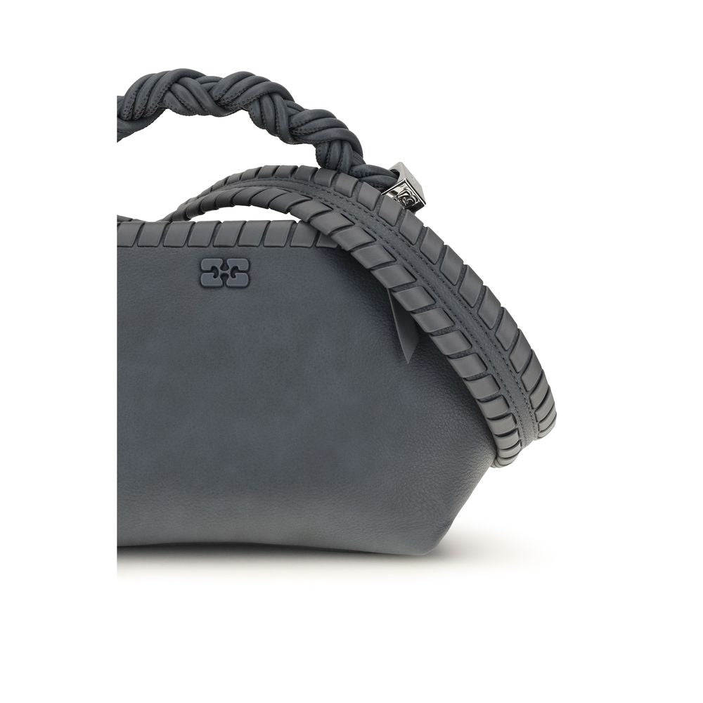 Small Shoulder Flap Bag by Ganni for women in polyester polyurethane & polyethylene blue features a effortless sophistication silhouette, secured by a flap with ample and versatile shoulder-strap & handle for a effortless sophistication finish.