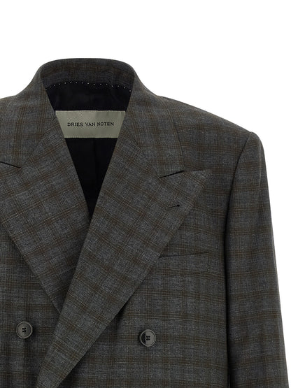 Dries Van Noten Gray Wool Blazer
