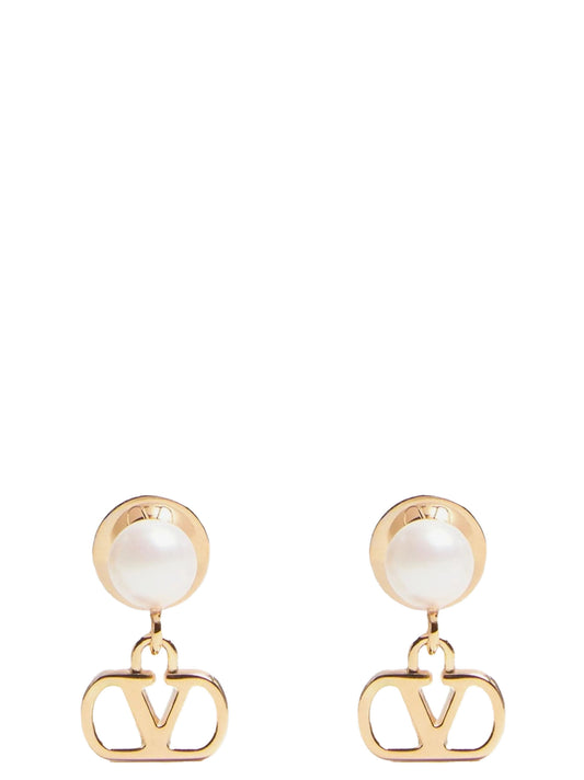 Valentino Garavani Gold Brass Earrings