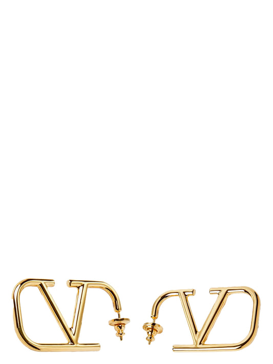 Valentino Garavani Gold Brass Earrings