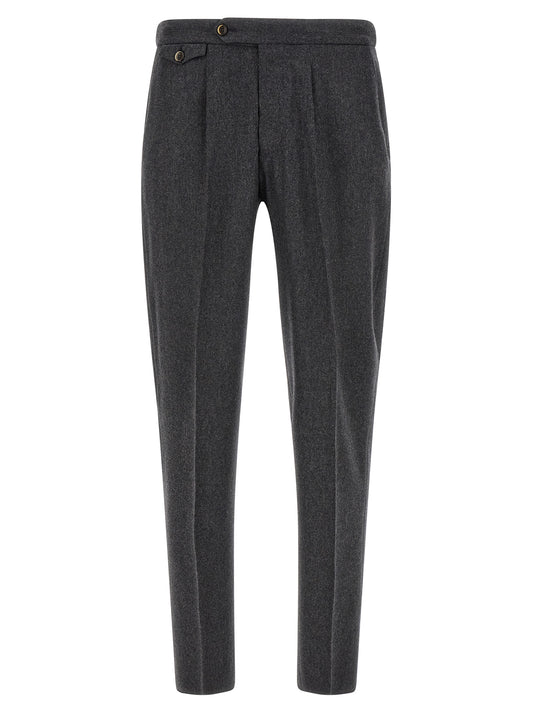 PT Torino Gray Virgin Wool Dress Pants