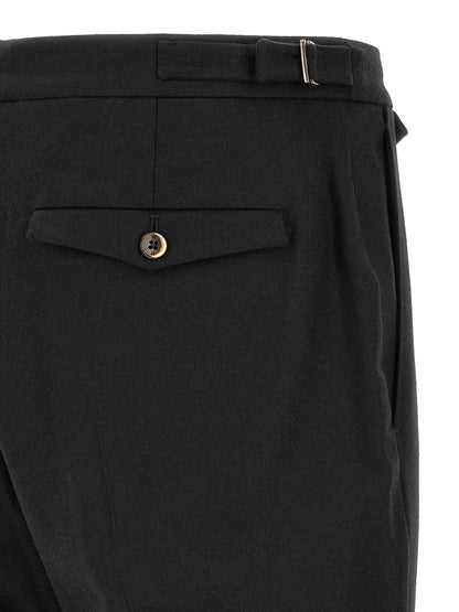 PT Torino Black Virgin Wool Dress Pants