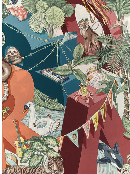 Ferragamo Multicolor Silk Scarf