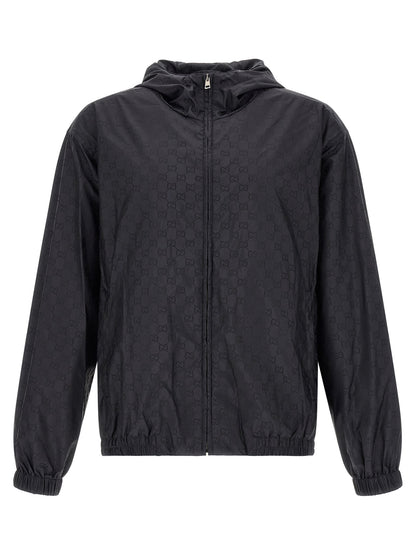 Gucci Black Polyamide Shell Jacket