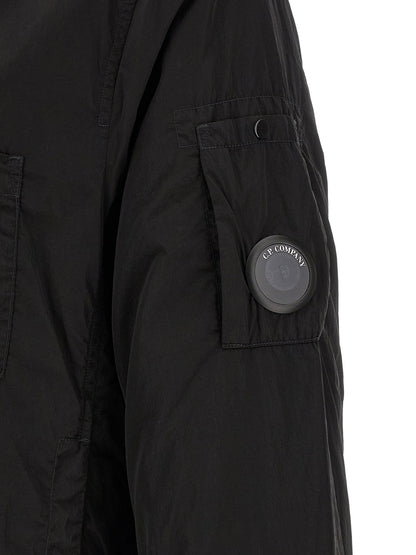 C.P. Company Black Polyamide Full-Length Jacket
