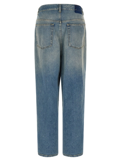 Maison Margiela Blue Cotton Straight-Leg Jeans