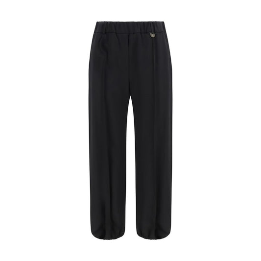 Burberry Black Wool Oves Aries Joggers (Workout Pants)