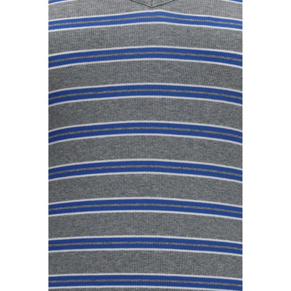 Ganni Gray Cotton Long Sleeve T-Shirt