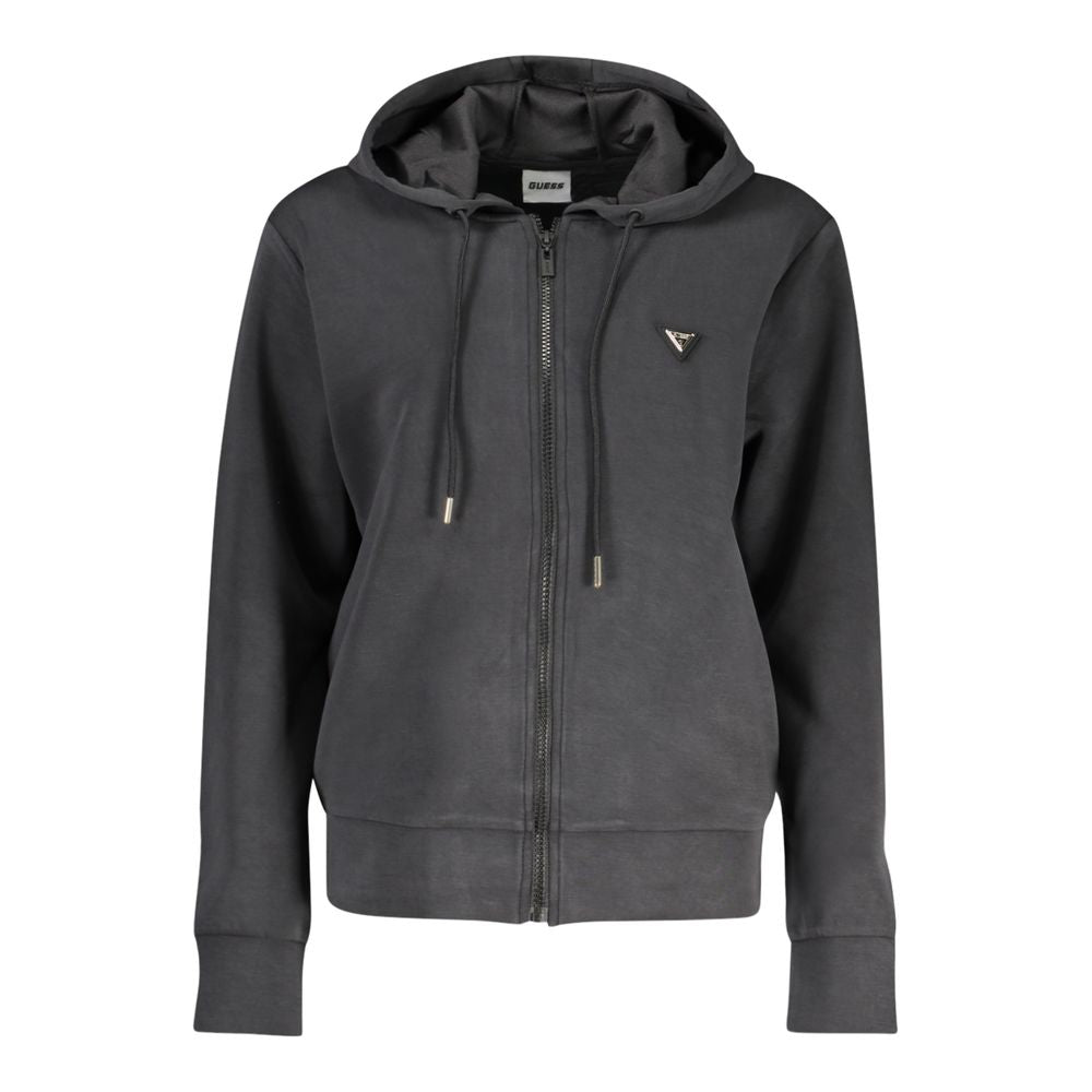 Guess Jeans Black Polyester Women's Hoodie