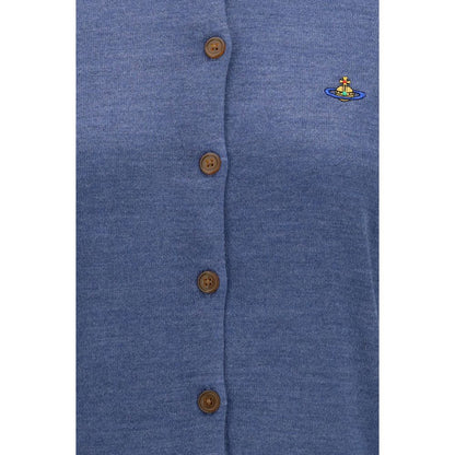Vivienne Westwood Blue Wool Oves Aries Cardigan
