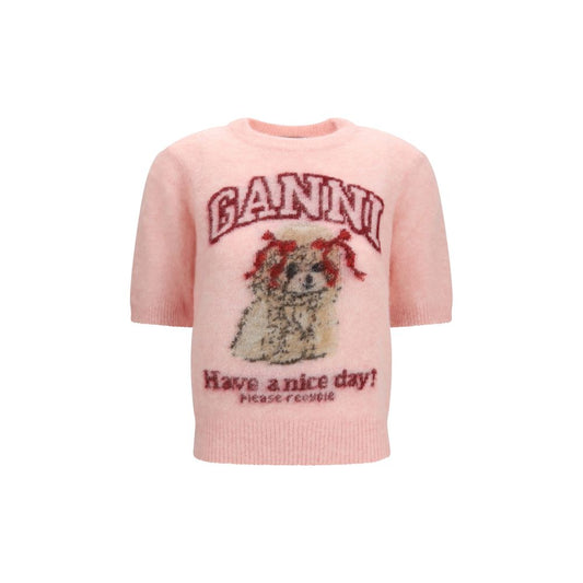 Ganni Multicolor Alpaca Vicugna Pacos T-Shirt