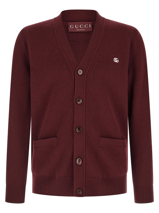 Gucci Bordeaux Cashmere Cardigan