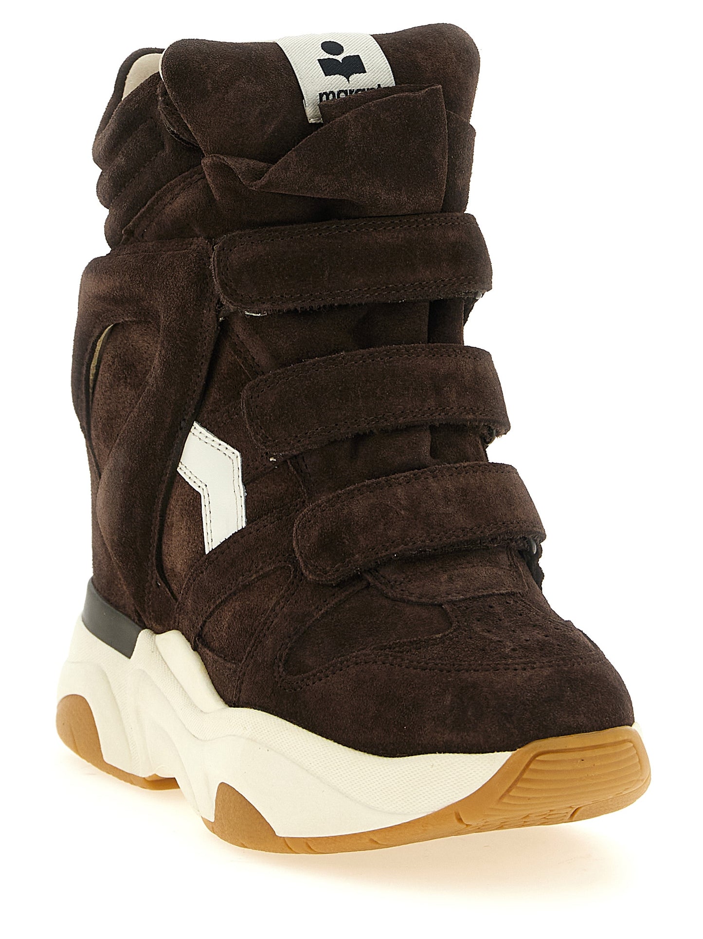 Isabel Marant Brown Calfskin Athletic Sneakers